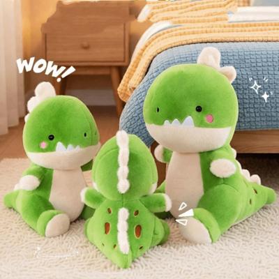 Novelty Fluffy Dinosaur Plush Doll Soft Collection Cartoon Dinosaur Plush Toy Cute Appease Stuffed Animals Doll Boys Girls