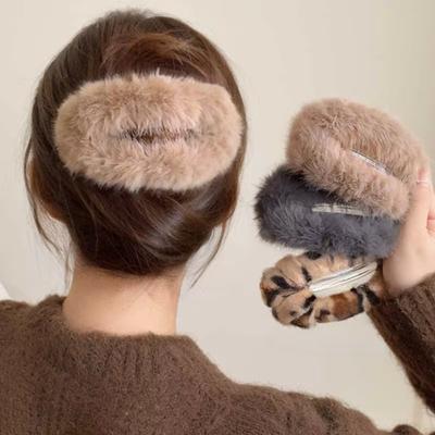 Leoparden Haarspangen für Frauen Haaraccessoires Mode Große Haarspangen Haarnadeln Haarspangen Haarklammern Pferdeschwanz-Klammer Kopfschmuck