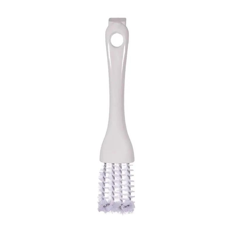 1pcs 2in1 Portable Grill Brush V shaped Hooked Brush and Scraper Multifunctional Barbecue Kit Net Cleaning Brush for Kitchen Gadget