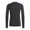 adidas Mens Techfit Tonal Logo Compression Long-Sleeved Workout T-Shirt