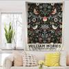 Abstract WWilliam MMorris Flower Cartoon Tapestry Wall Hanging Decoration Household Home Decor