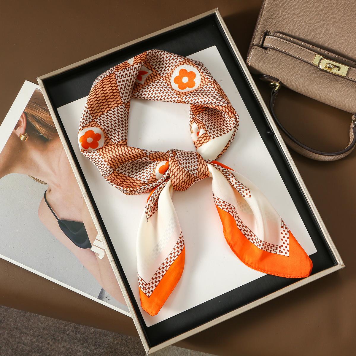 

Женский весенне-летний головной платок для защиты от солнца - Универсальный модный шарф для шеи и головы 70x70CM