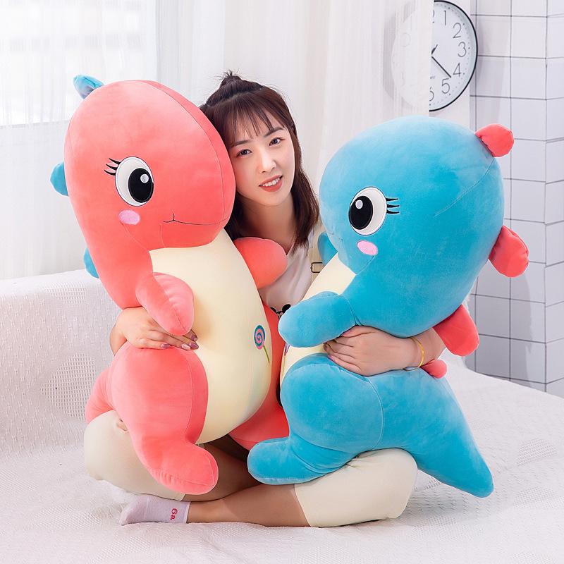 Plush Toy Creative Stall Dinosaur Doll Tyrannosaurus Rex Stuffed Toy Cute Children Pillow Big Eye Dragon Pillow Birthday Gift