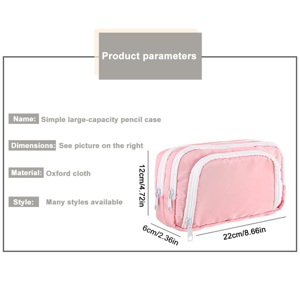 Kawaii Pencil Case Large Capacity Aesthetic Pen Bag Holder Bag Children Pen Case School Office Supplies Korean Stationery
