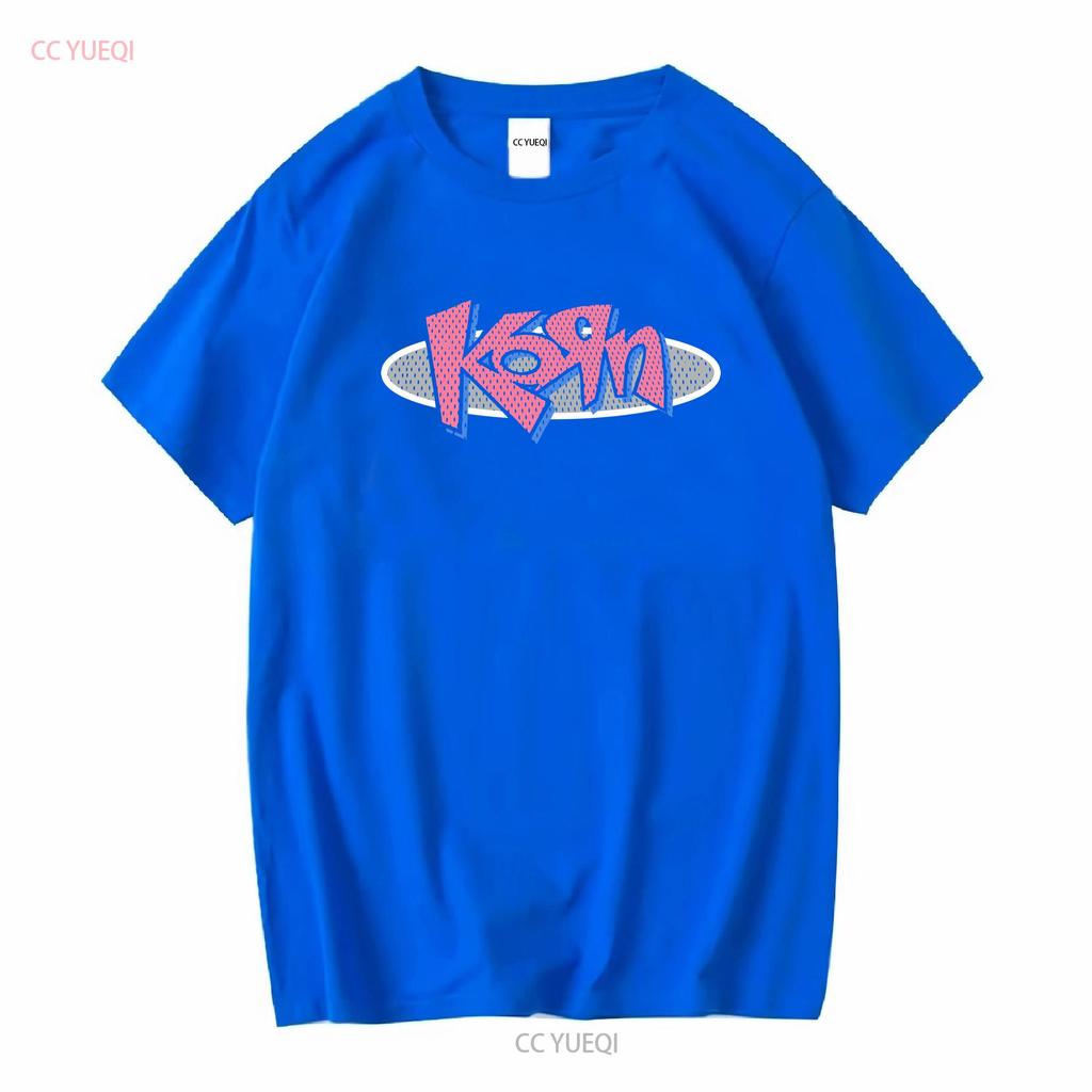 Vintage lata 90. Koszulka zespołu Nu Metal Korn Giant Metka Rozmiar XL 1996 Czarny vintage Wypłukana Wygodna męska moda Rozciągliwy Casual