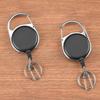 Easy-Pull Buckle Retractable Keychain With Scale Ruler Anti-Lost For Fishing Gear Multi-Function Tackle Accessory