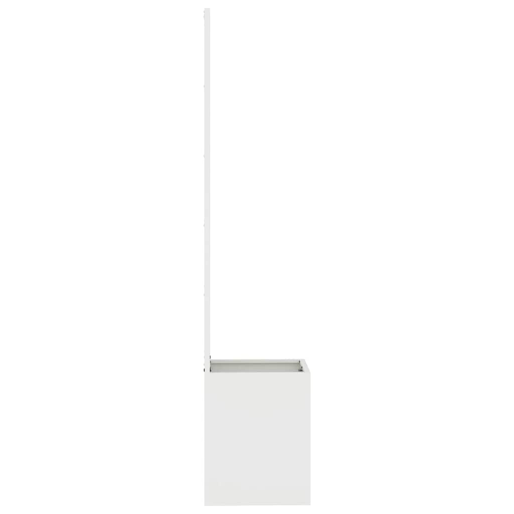 Garden Privacy Screen Canvas White 32 X 150 Cm