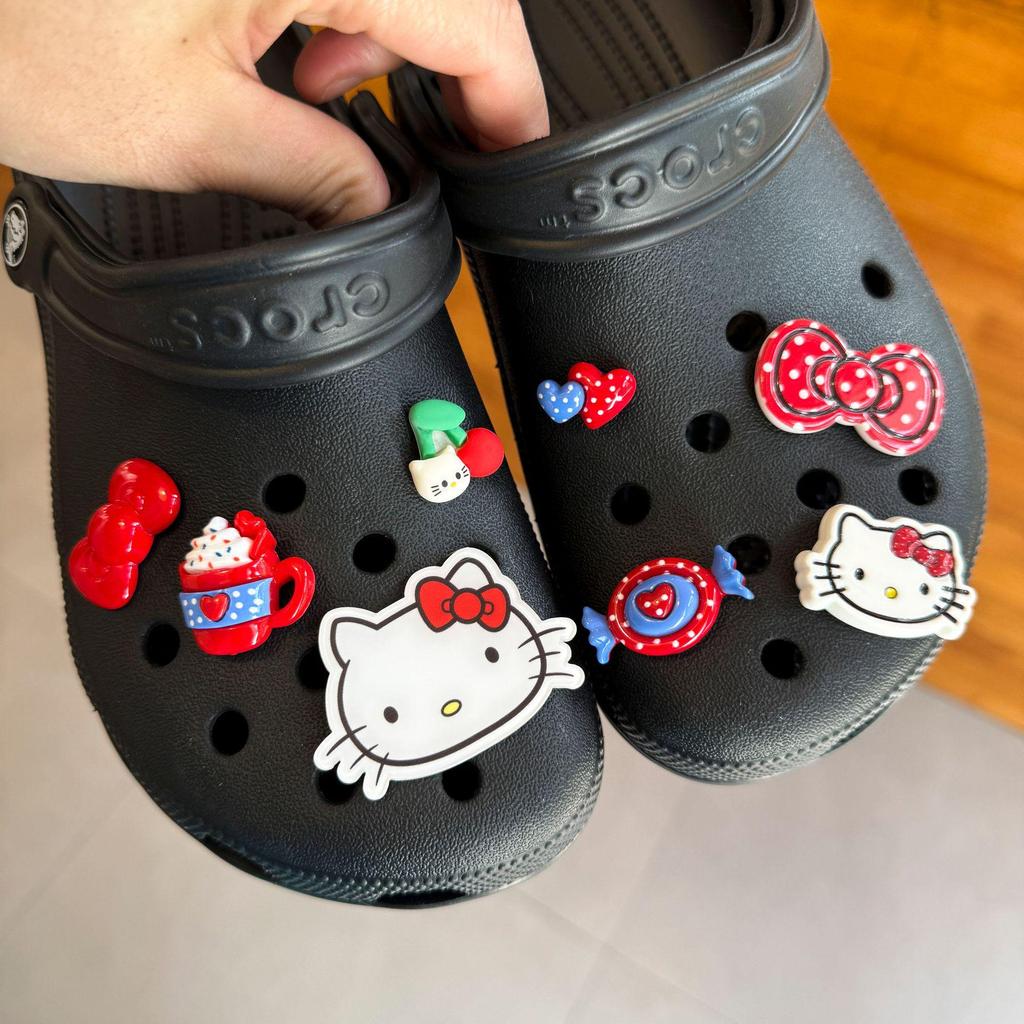 Hello Kitty Crocs Cute Cartoon Shoe Charms: DIY Detachable Decorations