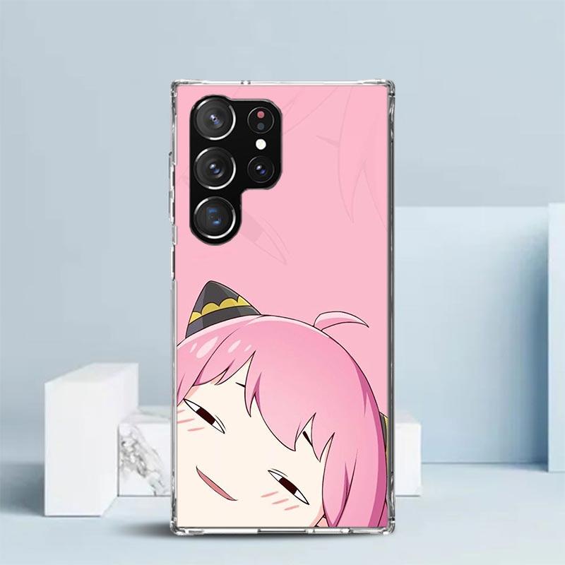 S-Spy Family Anya Soft Cover for Samsung Galaxy S25 Edge S26 S24 S23 Ultra Phone Case S22 S21 Plus S20 FE Print Pattern Shell Ga