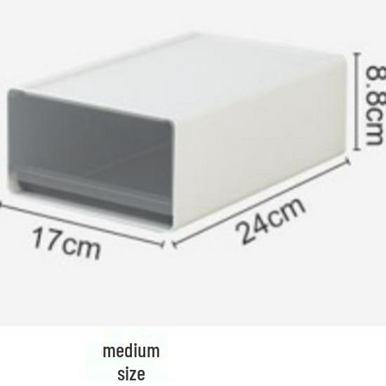Transparent Multi-Grid Desk Organizer & Cosmetic Storage Drawer