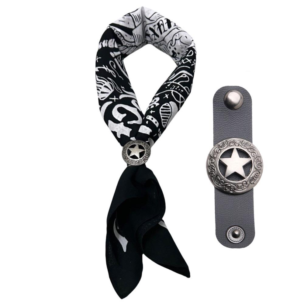 

Western Style Bandana Scarf Cotton Hair Band Fashion Neck Wrist Wrap чорний