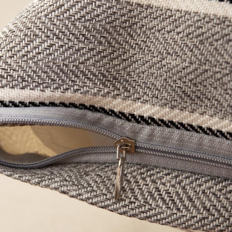 45x45cm Classic Striped Cotton Linen Sofa Cushion Cover Car Seat Throw Pillowcase Home Living Room Decoration