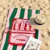 Art Sardines Fish Towel Sports Quick Dry Travel Camping Gear Sandproof Soft Light Large Beach Towel
