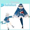 Get Hololive Gawr Gura Cosplay Costume Shark Jacket Outfit With Fish Tail Role Play