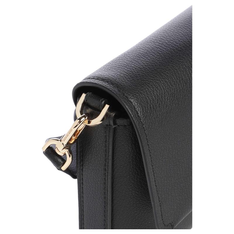 Michael Kors Nessa Nessa Logo Leather Crossbody Bag Small Women Black