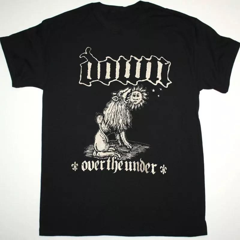 New Popular Down Band Over The Under Black Cotton T Shirt Full Size S-5XL S разноцветный