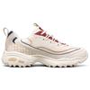 Skechers D Lites Low Top Running Shoes Beige/Red 666169-WHT