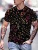 Creative Colorful Mathematical Formula 3D Print Breatha Quick-dry Men's T-shirt Outdoor Fashion Street Y2K Parent-Child Clothing
