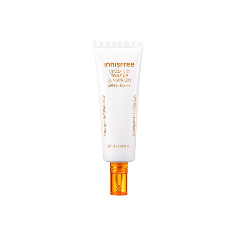 Innisfree C Sunscreen Moisturizing Vitamin C Peach Brightening Sunscreen-50ml Bottle