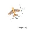 High-end Rhinestone Airplane Brooch Pins Fashion Accessories Exquisite Bee Badge for Women and Men Jewelry Gifts