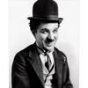 Černobílý komediální mistr Charlie Chaplin a Chlapec Filmové plakáty Plátno Tištěný obraz Nástěnné umění Obrázky Pokoj Domácí dekorace