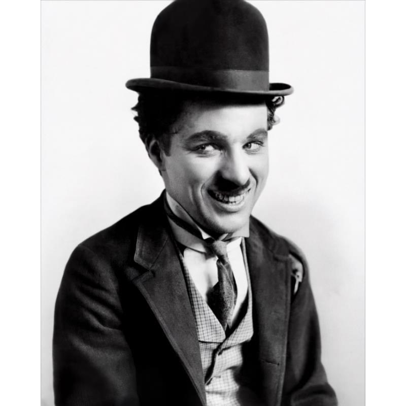 Černobílý komediální mistr Charlie Chaplin a Chlapec Filmové plakáty Plátno Tištěný obraz Nástěnné umění Obrázky Pokoj Domácí dekorace