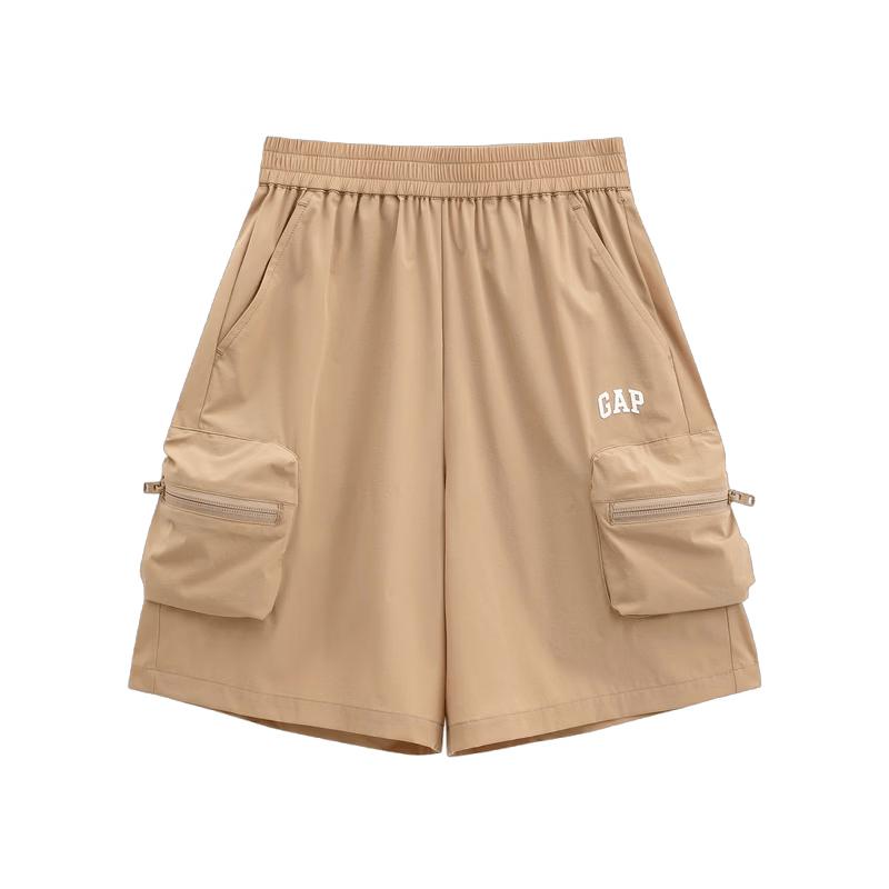 GAP Boys  Printed Logo Quick-Dry Cargo Shorts 160/66 серый
