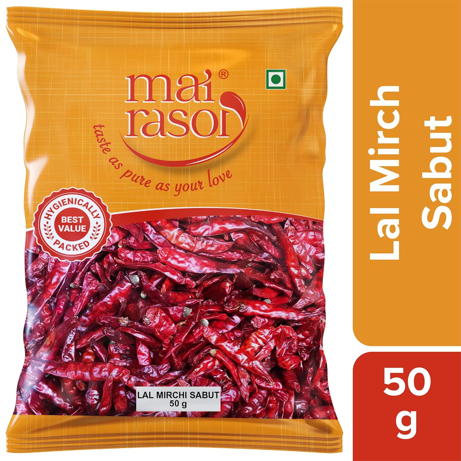 

Mai Rasoi Whole Long Red Chilli 50 g x Pack Of 2 Premium Dried Spice For Curry Pickle And Everyday Cooking