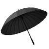 24 bone color scheme handle automatic solid color handle reinforced men's umbrella umbrella