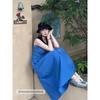 INMAN Klein Blue Pleated Sling Dress
