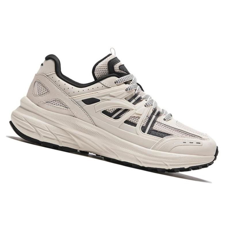 Anta AT955 Anti Slip Wear Resistant Low Top Running Shoes Men's Castle Gray Sneakers 912345598-1