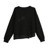 DIMANAF 2025 Plus Size Women Hoodies Shirts Black Autumn T-shirt Long Sleeve Loose Casual Tops Tees