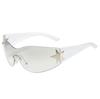 Luxury Brand Punk Sunglasses New Women Men 2000's Wrap Around Sun Glasses UV400 Female Sport Shades Eyewear De Sol Oculos