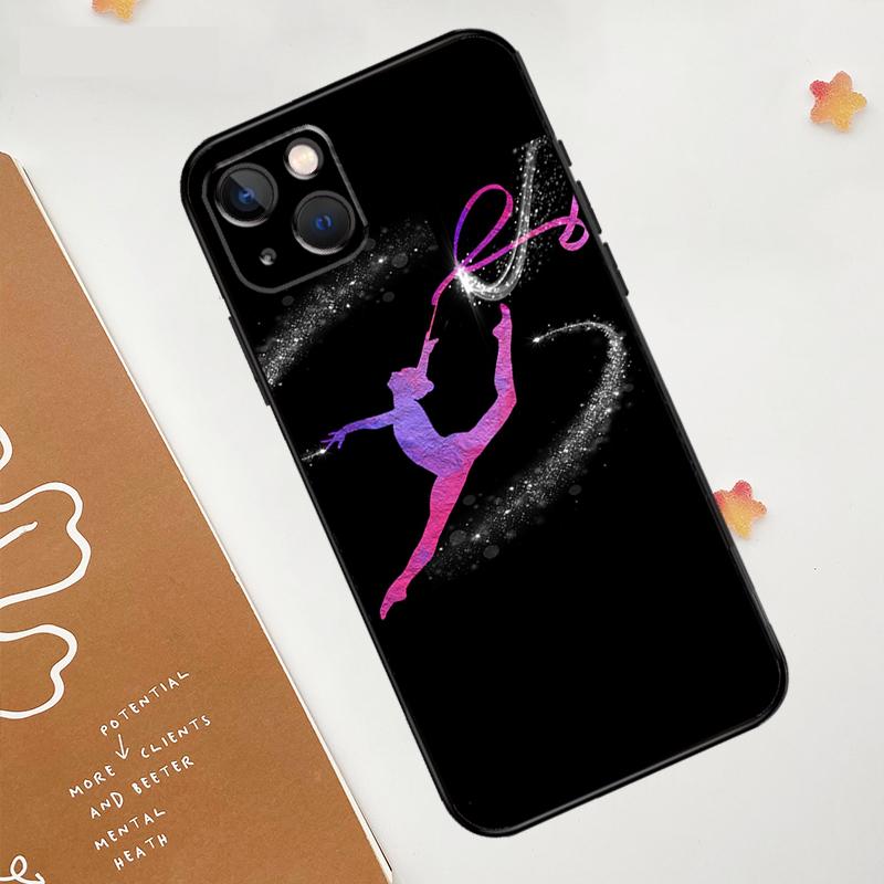 

Love Gymnastics Case For iPhone 13 12 11 14 15 16 Pro Max Mini XR XS X Plus Silicone Bumper Cover Capa iPhone 15