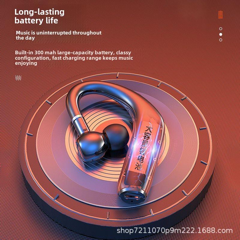 Drahtloses Bluetooth-Headset Business Einzelohr Hängendes Ohr Drahtloses Bluetooth-Headset Extra Lange Standby-Zeit