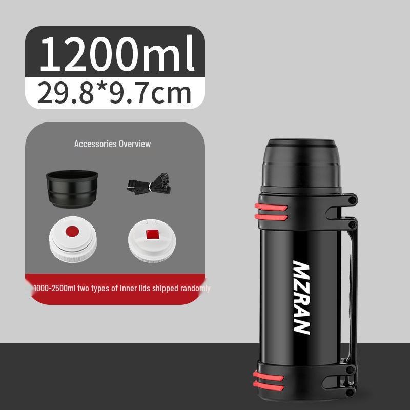 4L Stainless Steel Travel Thermos Mug for Men - Large Capacity Car Kettle Flask