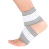 Adjustable Ankle Support Pad Protection Elastic Brace Guard Support for Gym Fitness Grey White