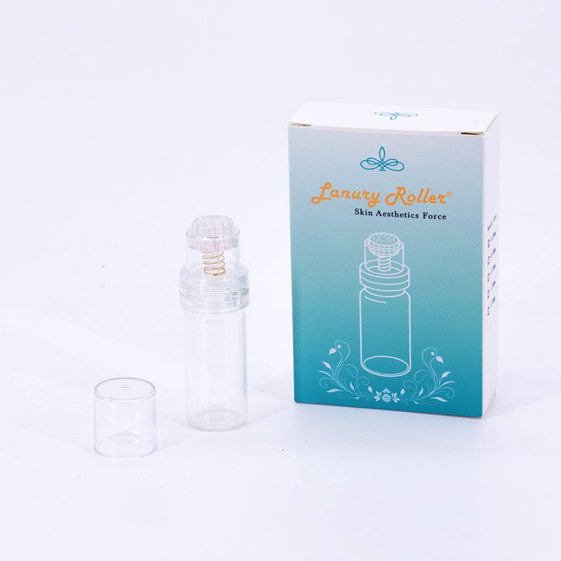 Enhanced Gold Microneedle Roller with 20 Needles - Spring Type Liquid Dispensing Tool, Hot Seller.