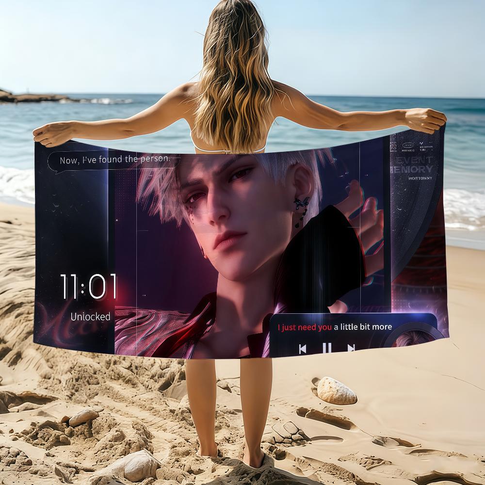 

Game Love and Deepspace c Towel Beach Towel Oversized Quick Dry Towel Absorbent Soft Swim BeachTowels for Men Women W40*H60(CM)