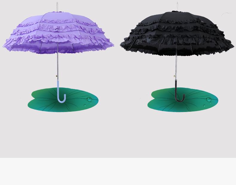 Lolita Princess Retro Lace Sun Protection Cosplay Parasol for Women