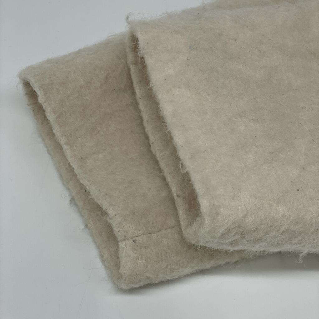 Yori YR2125-098AW-6 Pink Mohair Blend Shaggy Coat Jacket F Off whiteUsed