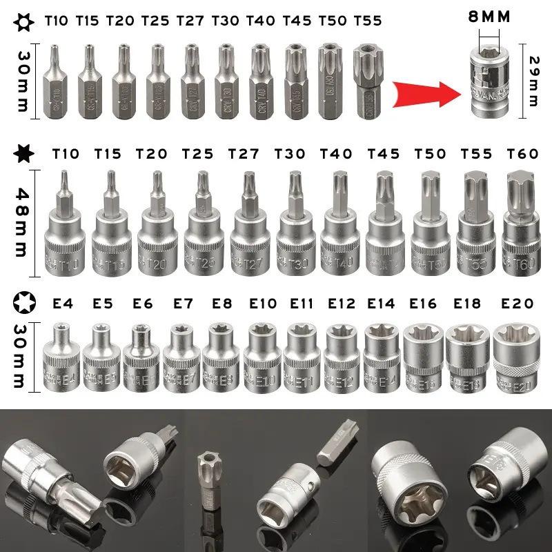 34-Piece Imperial Socket Bit Set for Professional Mechanics and Auto Repair