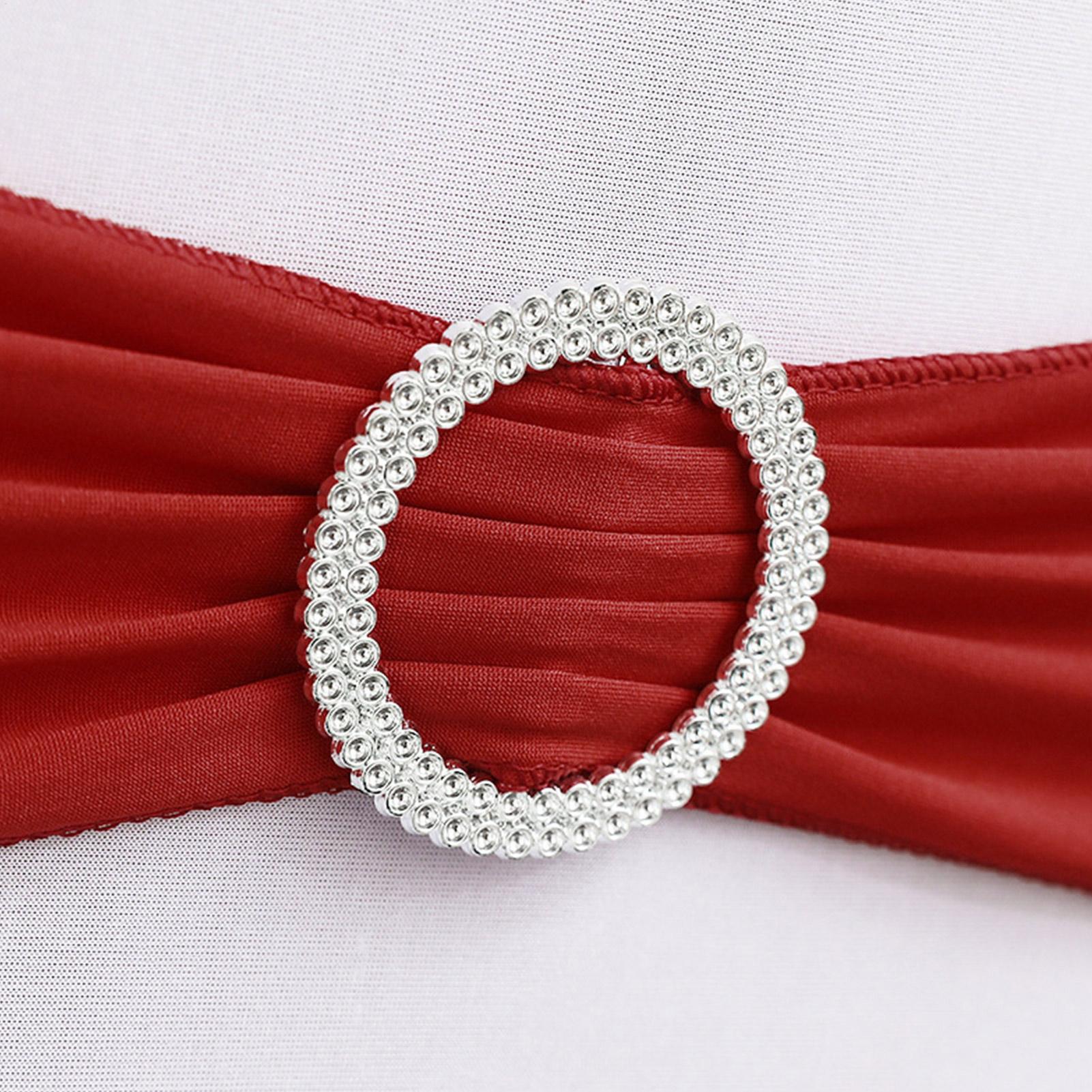 Chair Sash Chair Cover Bands Elastic Ties Bows Versatile Ribbon Ties Back Sash for Wedding Party Banquet Receptions Special China Mainland 2890₽