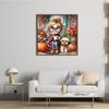 Character Full 11CT DIY Stamped Cross Stitch Kits 15.75x15.75in Printed Cross-Stitch Kits for Beginners Adults Home Decor
