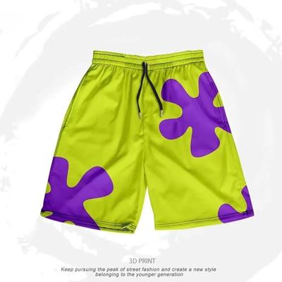 Patrick Star Shorts Men's Summer Loose Pajamas  SquarePants Casual Pants Beach Pants