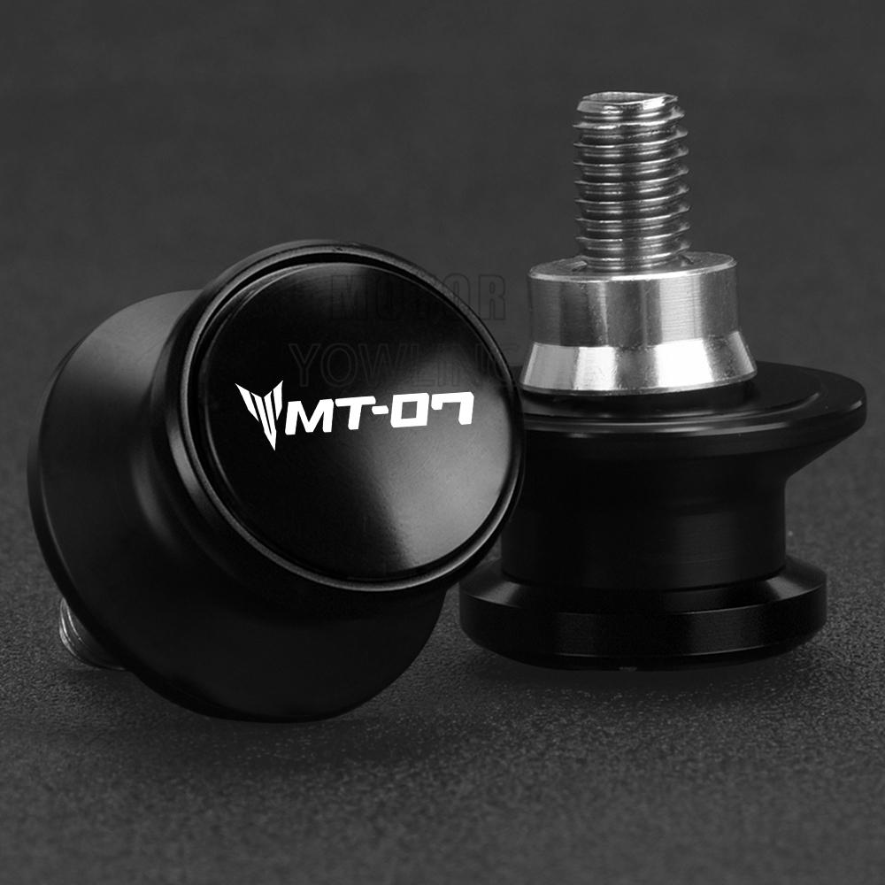 For Yamaha MT 07 MT07 FZ07 FZ 07 FZ-07 MT-07 Motorcycle 6MM Aluminum Swing Arm Stand Screw Swingarm Spools Slider Accessories