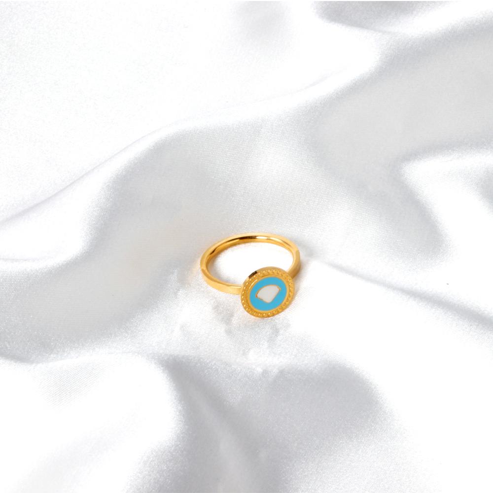 New Design Fashion 18k Gold Plated Hollow Special Ring Stainless Steel Finger Rings for Women