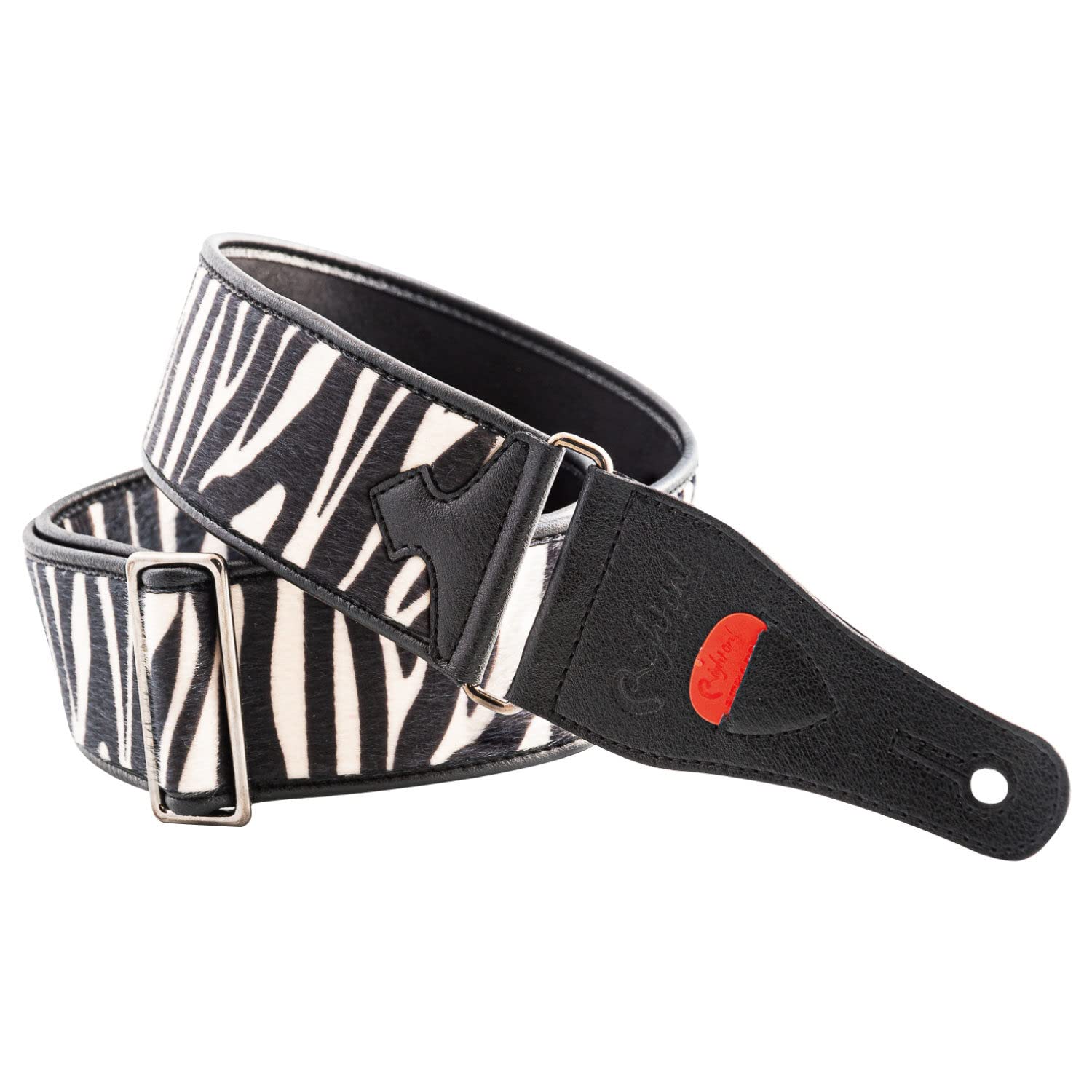 

RightOn STRAPS Ремень для гитары Ширина 6 см, Длина 95-150 см ЗЕБРА БЕЛАЯ []
