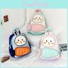 Backpack With Childrens Cartoon Rabbit And Carrot Design For Daily Kindergarten