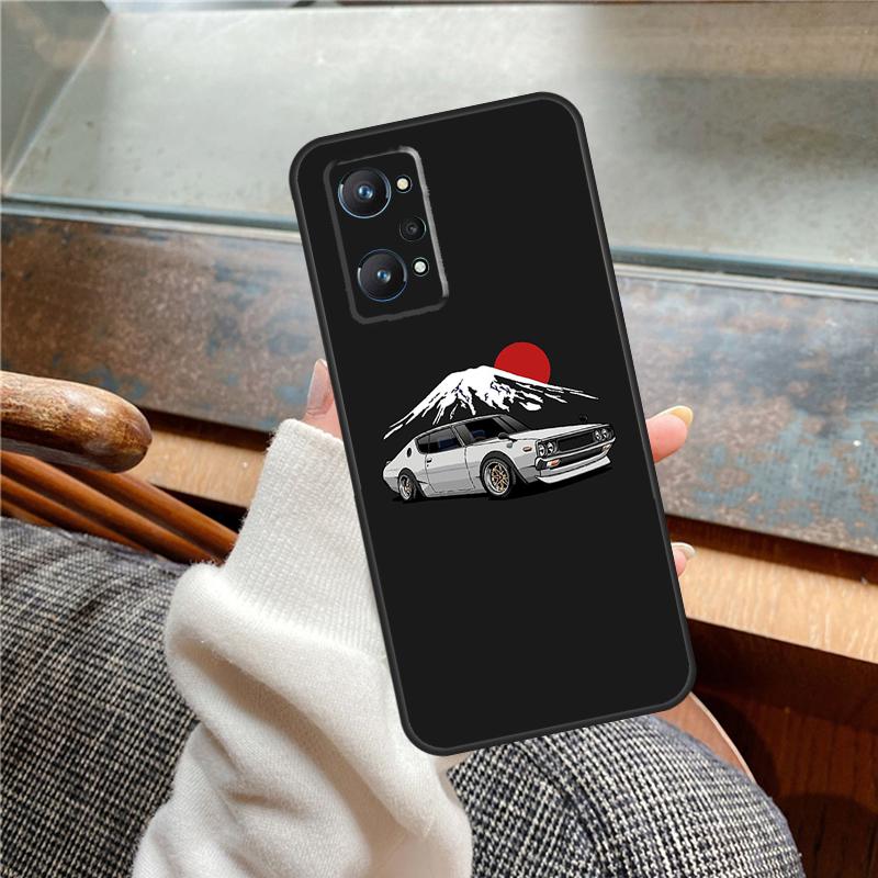 Japan JDM Car Case For Realme 12 Pro Plus 11 13 14 C63 C61 C55 C51 C53 C25 C65 C67 C71 C75 GT6 GT7 15 Pro